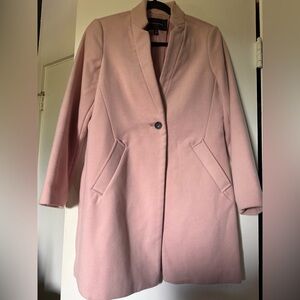 Banana Republic Dusty Rose Single-Button Trench Coat